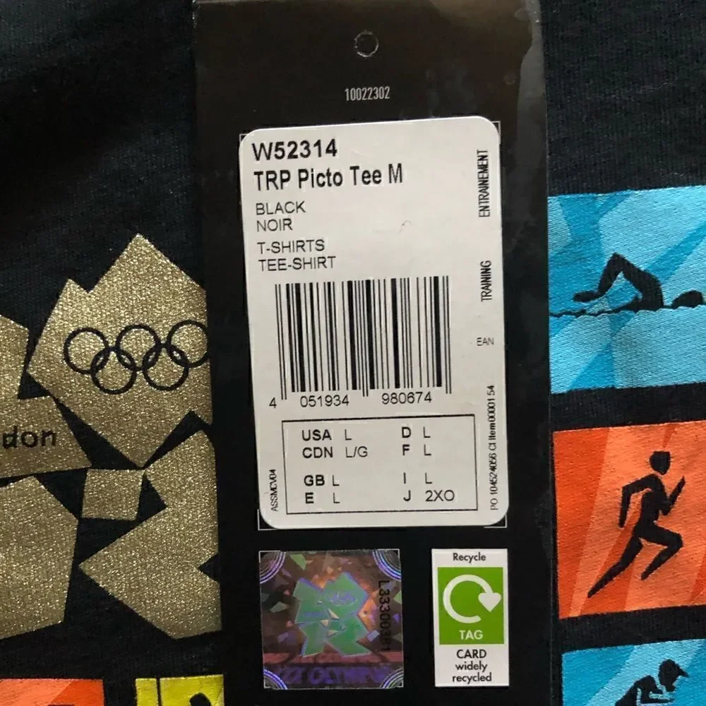 Adidas London Olympic Official Games T Shirt